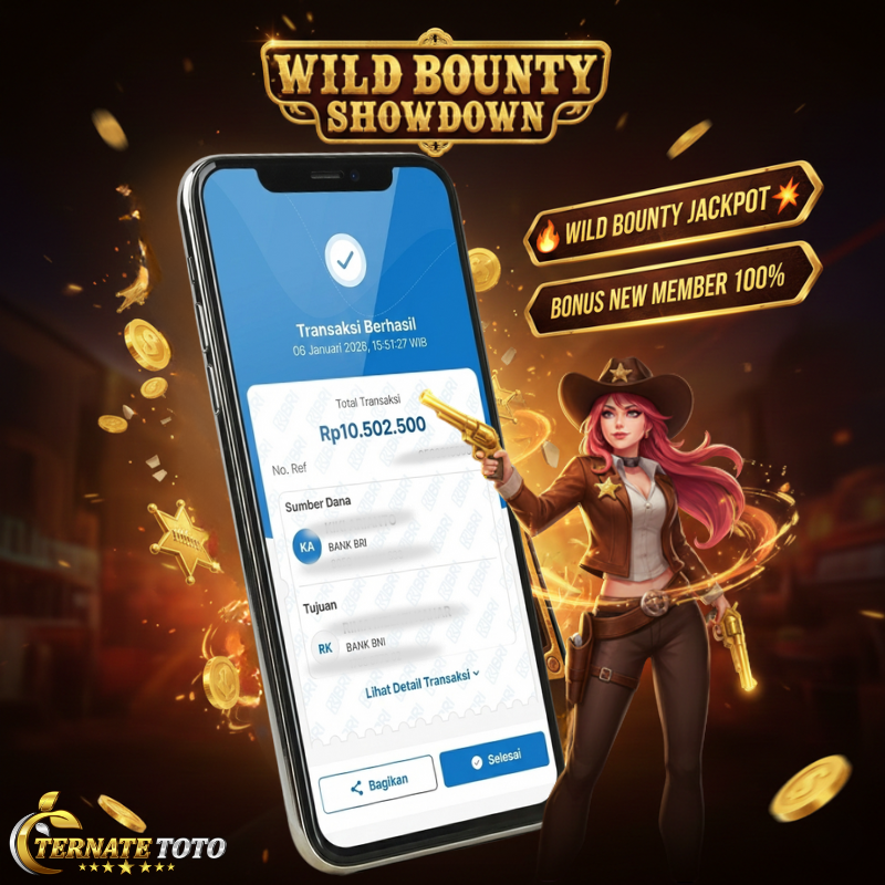 TERNATETOTO - WILD BOUNTY SHOWDOWN Rp. 50,000,000,-